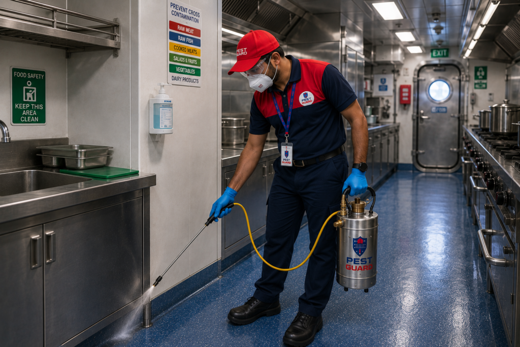 General Disinfestation in Ship's Kitchen
